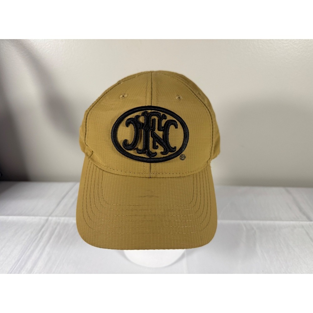FN Herstal Tactical Ripstop Ball Cap Coyote Tan Logo Hat Adjustable